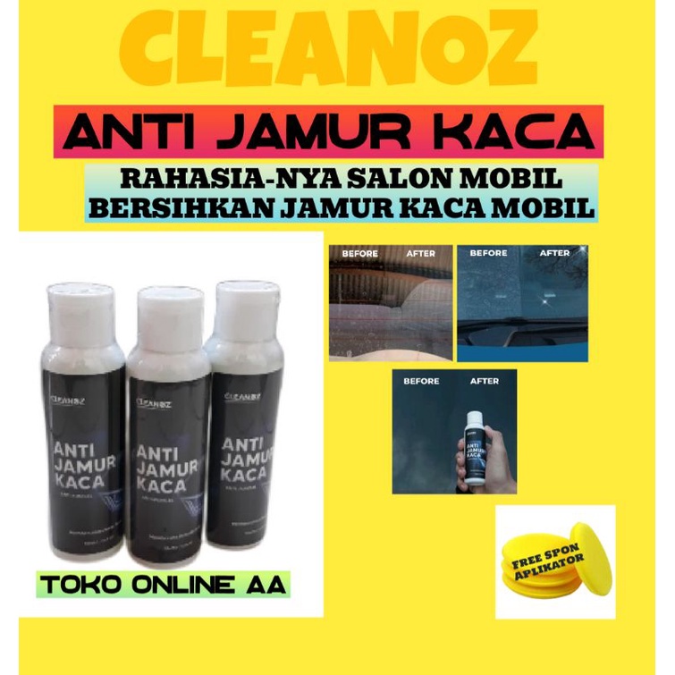 Cleanoz Pembersih Penghilang Jamur Kaca dan Bodi Mobil | Efek Daun Talas
