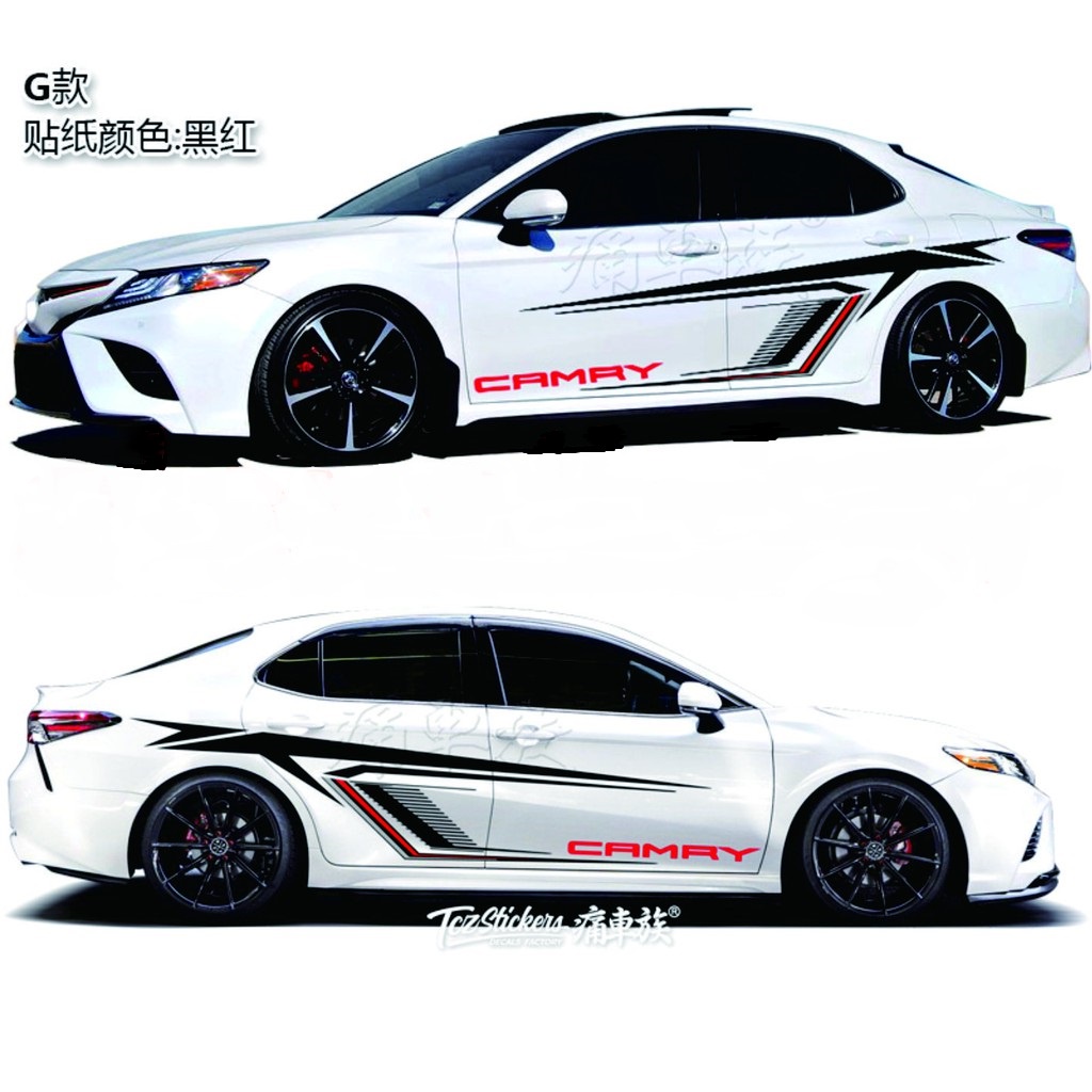 0217 STIKER CUTTING STICKER MOBIL TOYOTA CAMRY SEDAN CIVIC COROLLA VIOS