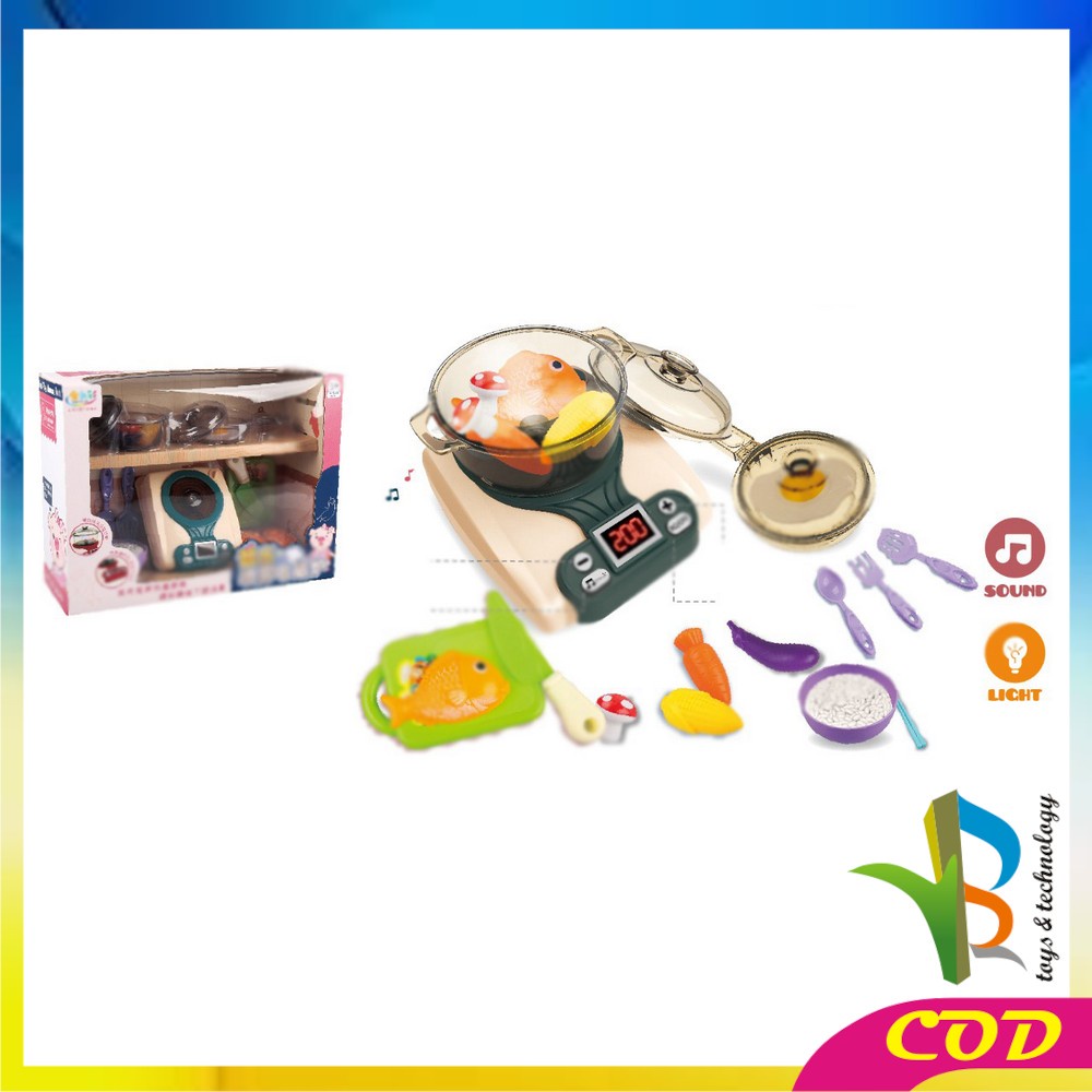 RB-M150 M152 Mainan Masak Masakan Anak Perempuan KOMPOR UAP Mainan Kitchen Set Mainan Dapur Anak