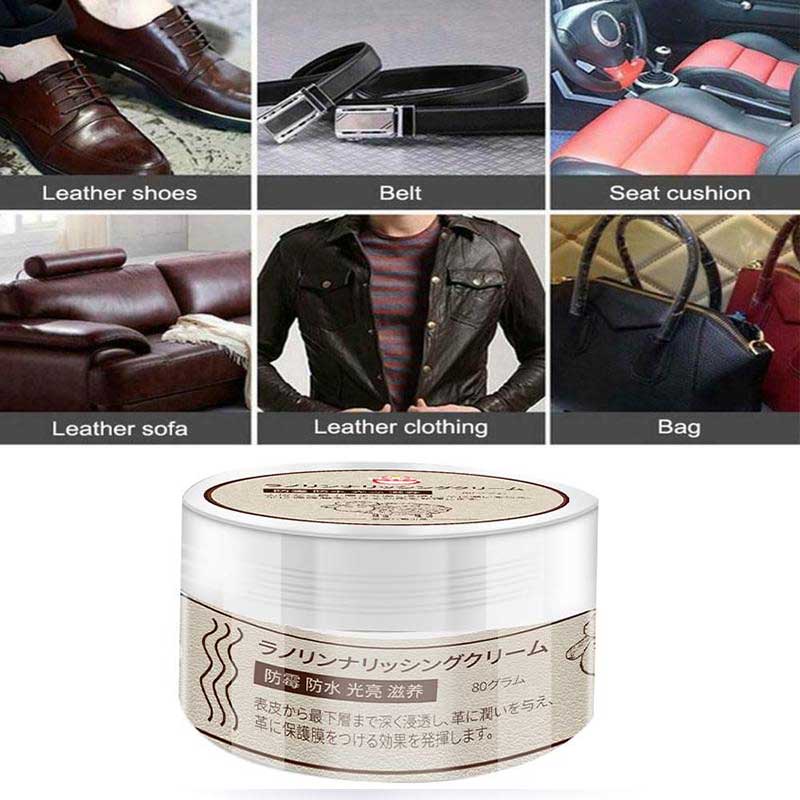 Dempul Kulit Untuk Tas Leather Care Beeswax, Jok Mobil , Jaket , Sepatu, Sofa,Sintesis dan Vinyl,80g