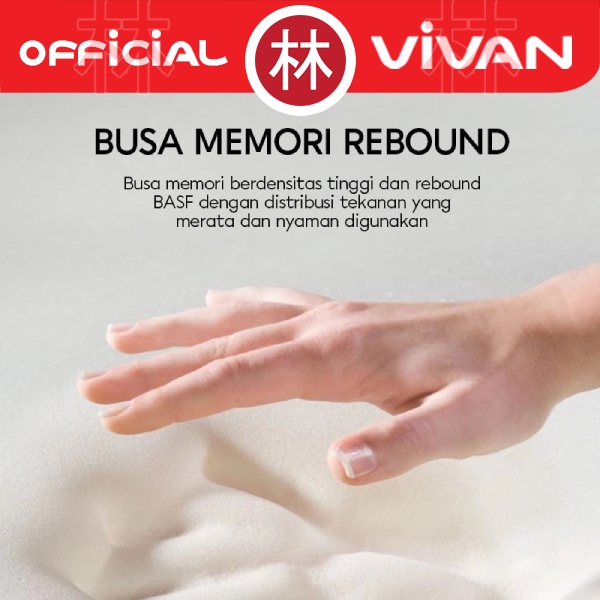 Vivan VCP02 Bantal Mobil Sandaran Pinggang Memory Foam Lumbar Pillow