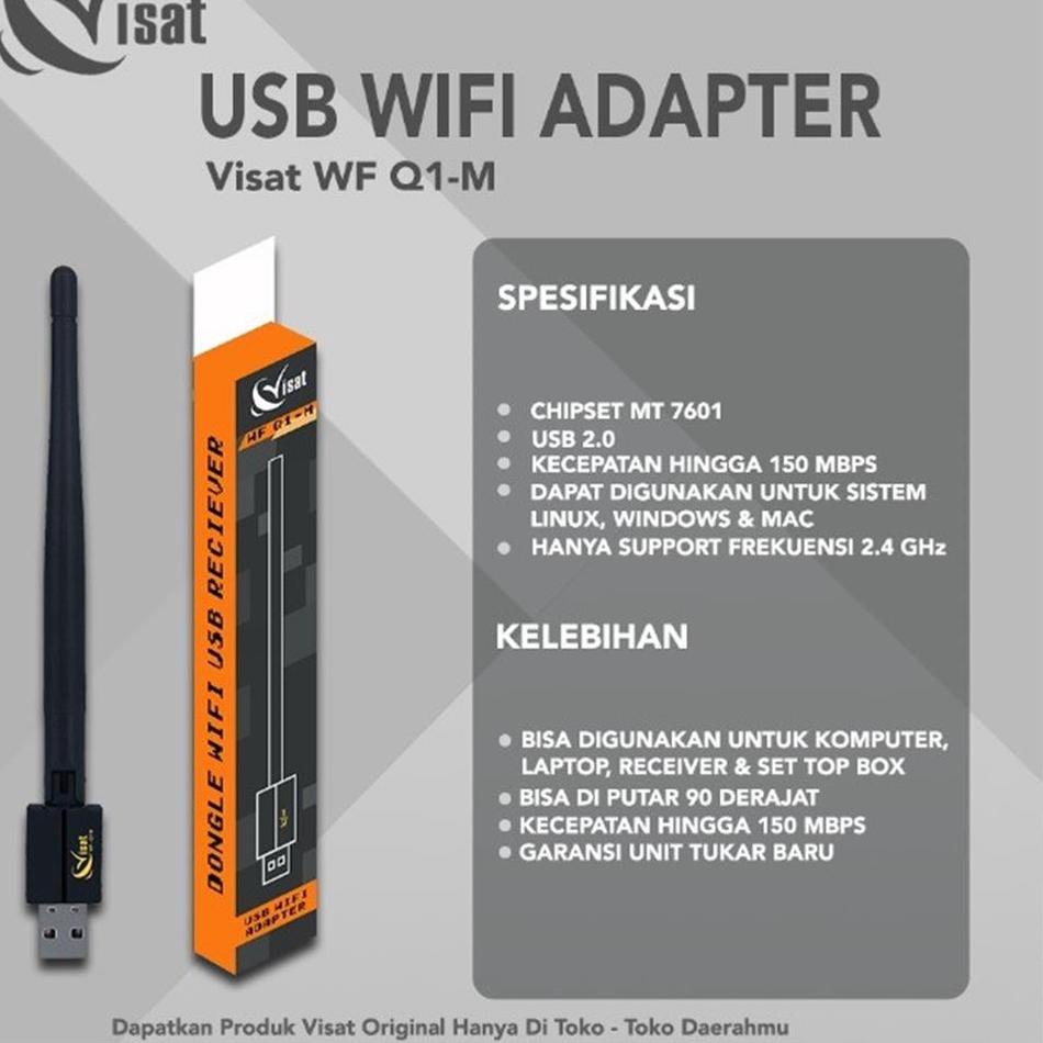 Top Limited Dongle Wifi Sumpit Visat MT 7601 Untuk Receiver Parabola