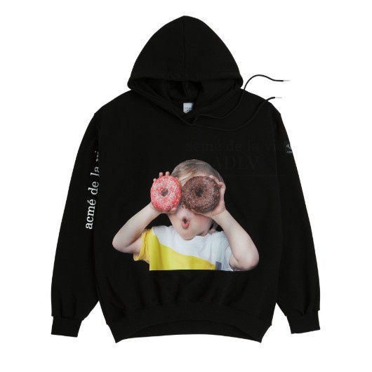 {FashionStore} Acme De La Vie ADLV Baby Face Hoodie Black Donut 1 100 Original - SIZE 2 Diskon