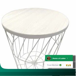 SP Selma Tierra Meja Tamu Dengan Penyimpanan Putih