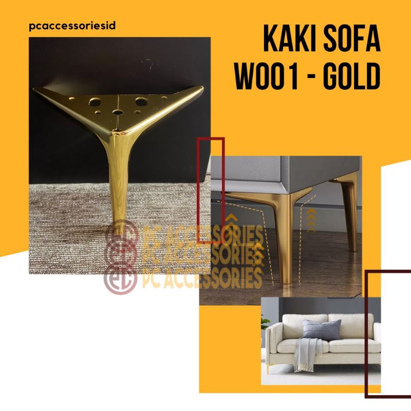 KAKI SOFA STAINLESS/KAKI SOFA W001/KAKI KURSI GOLD