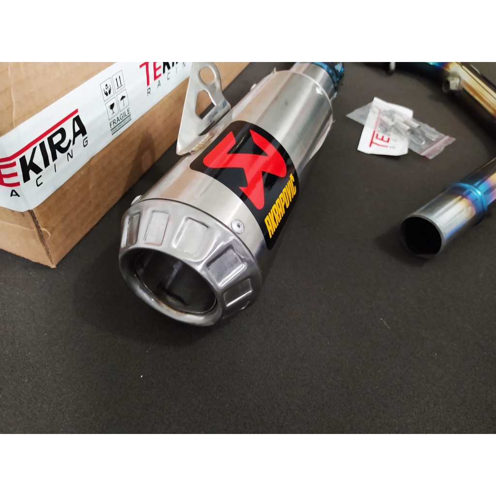 Knalpot Akrapovic GP Titan Supra Gtr Fit x 110 125 150 Absolute Revo Blade Karisma Smash Astrea Gran