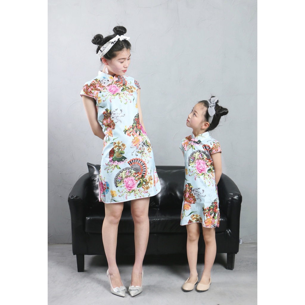 Dress Anak Perempuan QIPAO XIU MEI Baju Tahun Baru Imlek CNY Cheongsam Anak Import