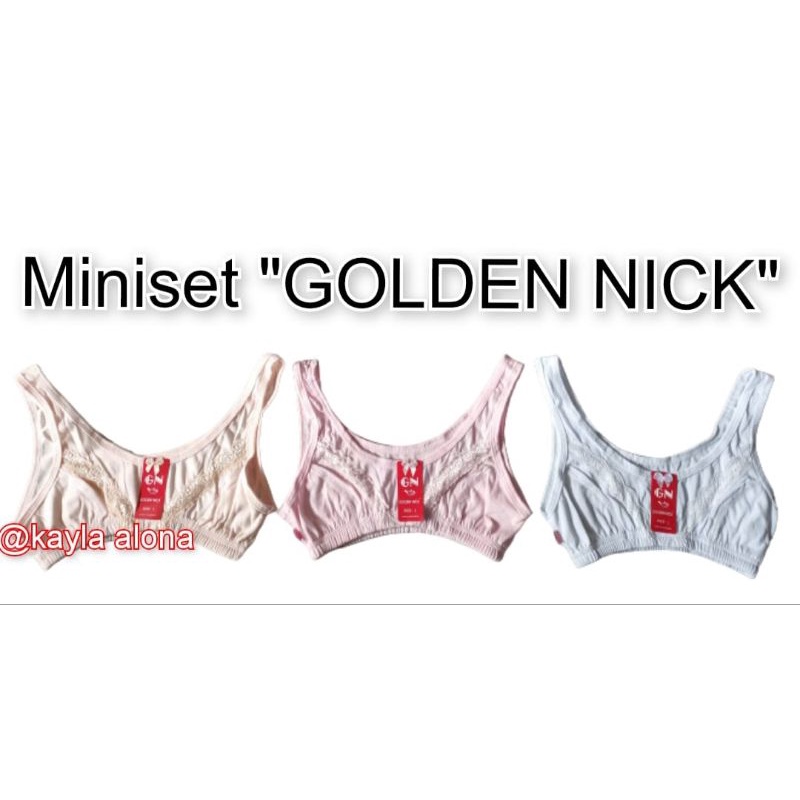 MINISET POLOS RENDA &quot; Golden Nick &quot; Tanpa Busa