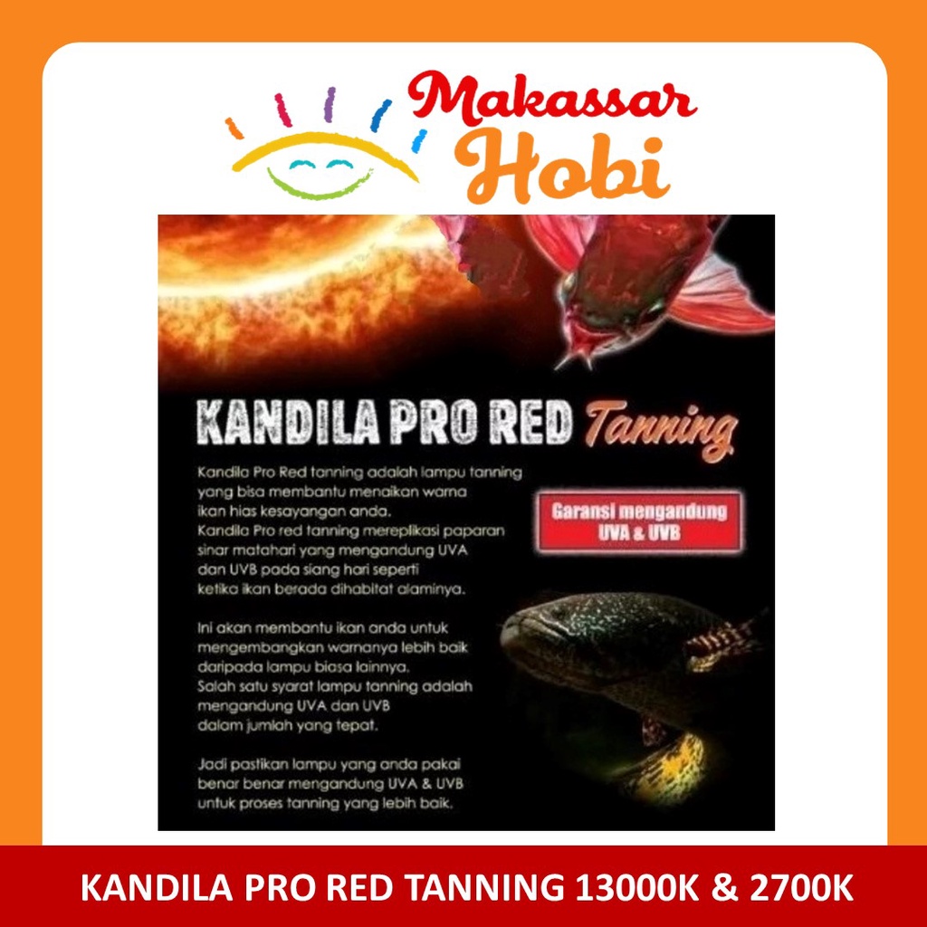 Lampu Tanning Kandila Pro Red 2700K 13000K 92 112 142 cm Aquarium Lamp