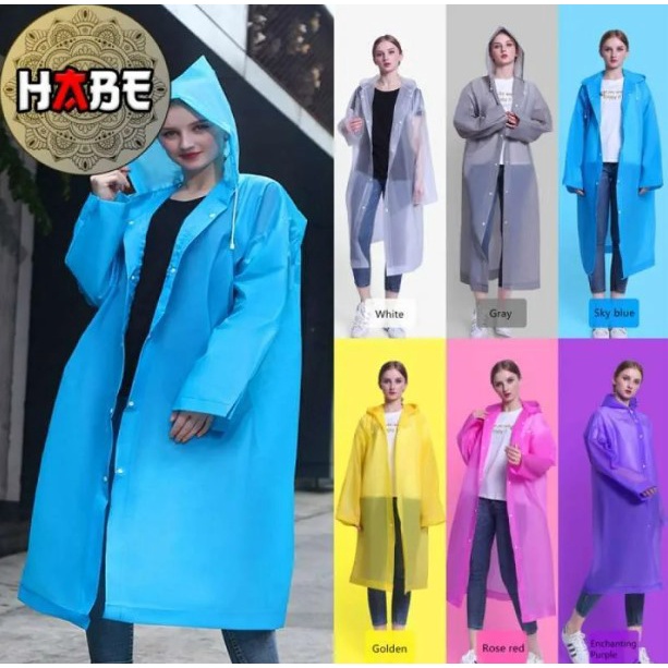 MANTEL JAS HUJAN PRIA WANITA DEWASA JUMBO TRANSPARAN  | JAS UJAN DEWASA BAHAN EVA KOREA PRIA WANITA 