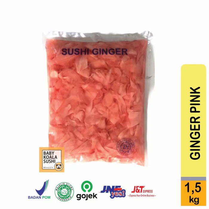 

Asinan/ Acar Jahe Sushi Gari Ginger Pink White Gary 1,5Kg Tx0589