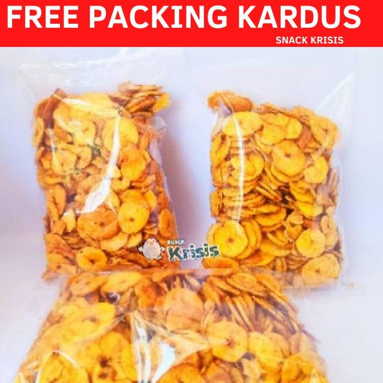 

[V-G8G[❤] Keripik Pisang Super 500 gr Kripik Pisang kepok Super Madu Karamel paling laris