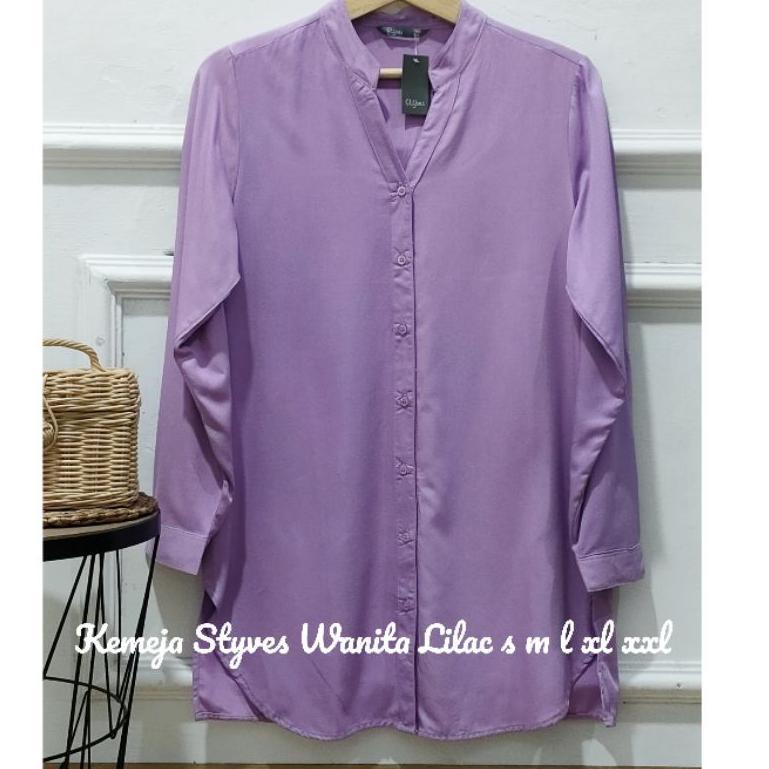 MGG.21De22ι ▪ St yves Kemeja St yves Wanita Blouse St yves Kemeja Rayon Wanita Kemeja Polos Wanita