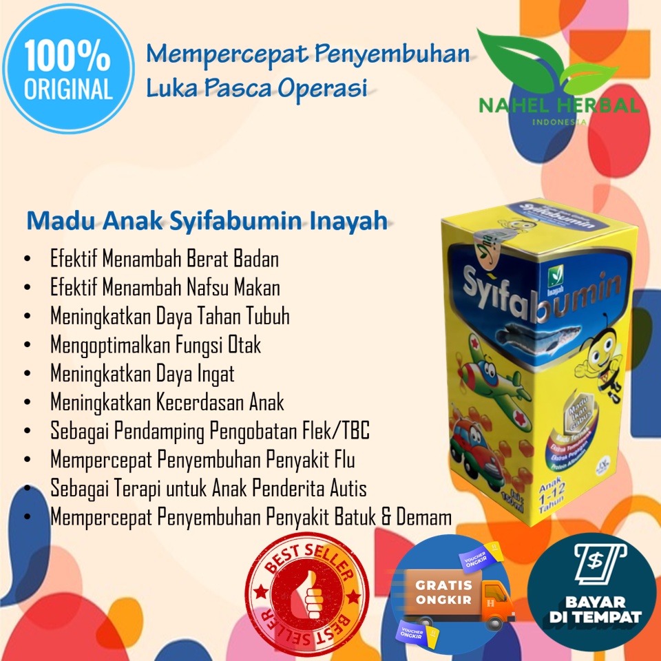 Penambah Berat Badan Dewasa Laki Laki Cod - Vitamin Madu Anak Syifabumin Albumin Plus Temulawak   - 
