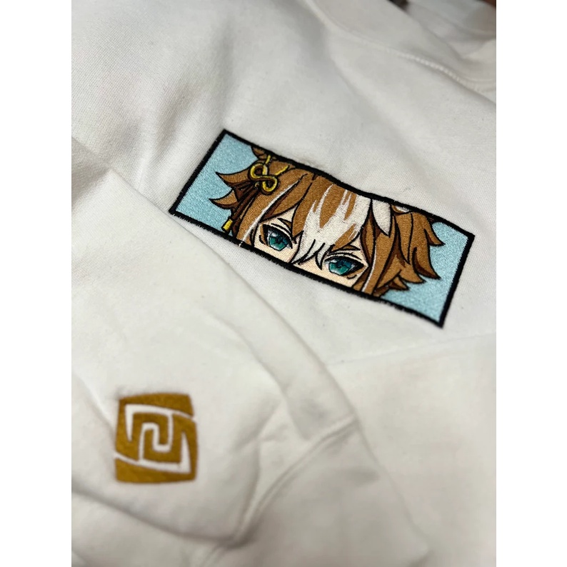 Crewneck Gorou Embroidery Anime Gaming Genshin Impact