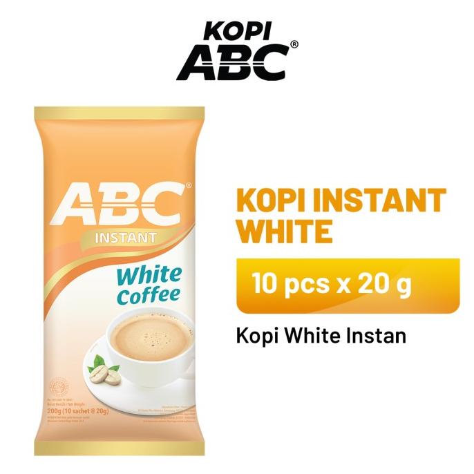 

[BISA COD] ABC White Instant Coffee 1 Pack (10 x 20 gr)