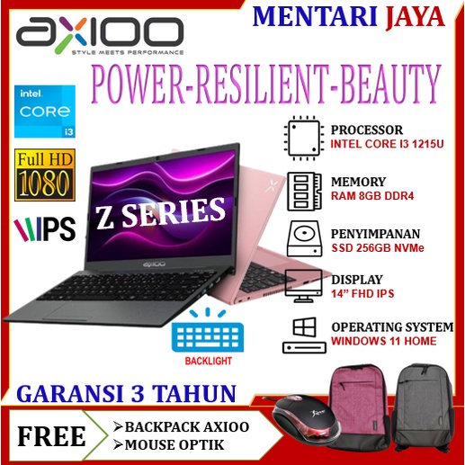 AXIOO MYBOOK Z6 METAL i3 GEN 12 8GB SSD 256GB 14 FHD IPS WINDOWS 11