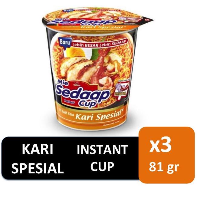 

ㄳ Mie Sedaap Kari Spesial Cup 3 x 81 gr ャ