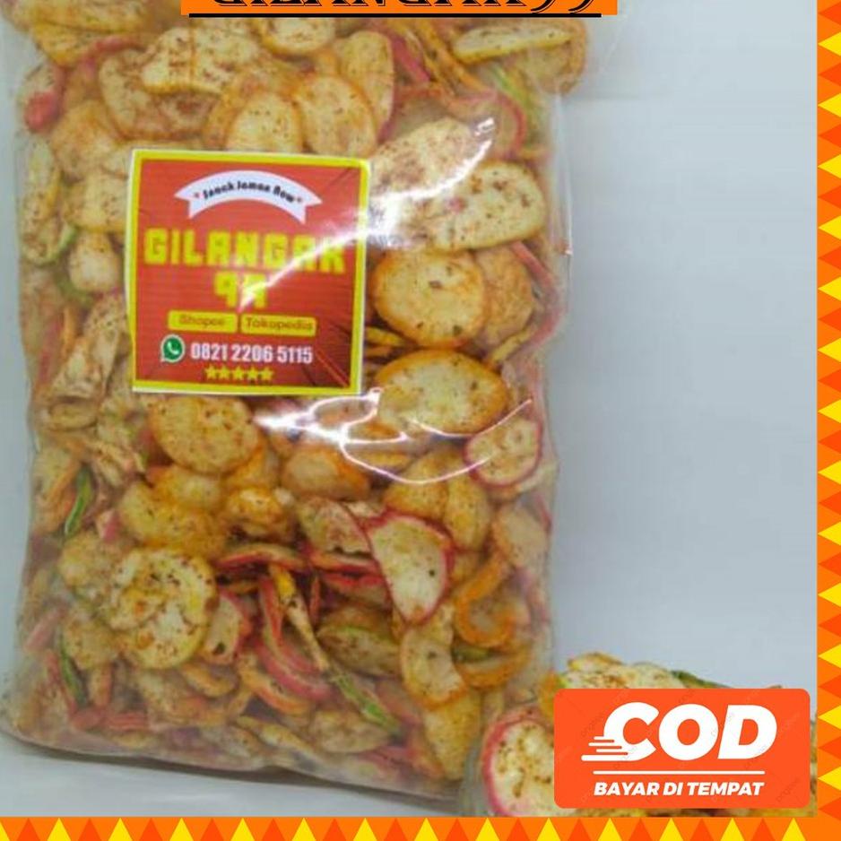 

[KODE K0AWK] Kerupuk seblak 500 gr/kerupuk jablay/kerupuk bantet/kerupuk jablay pedas/seblak kering kencur jeruk