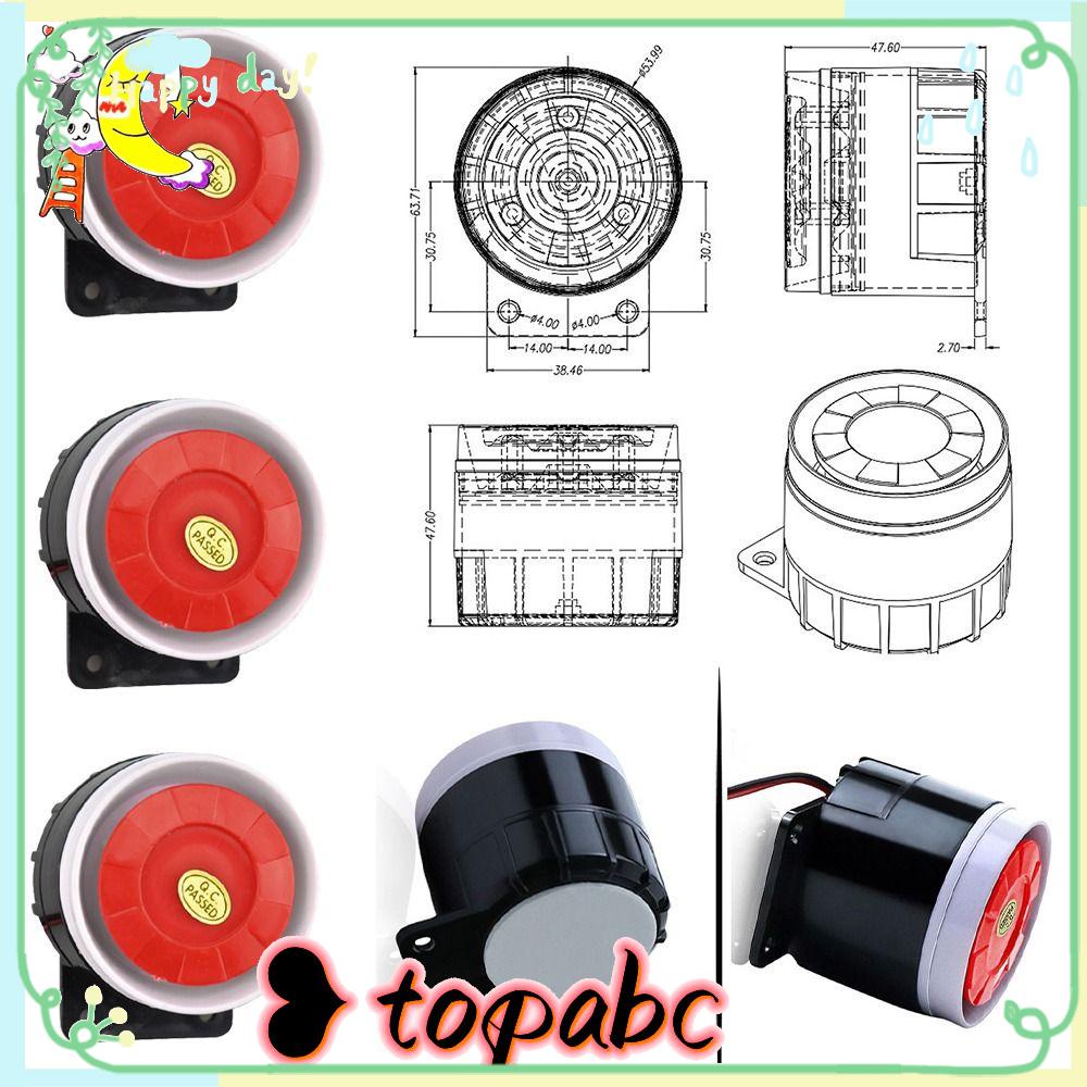 Top Buzzer Buzzer 12V 24V 220V Elektronik Piezoelektrik Perangkat Peringatan Suara Desibel Tinggi