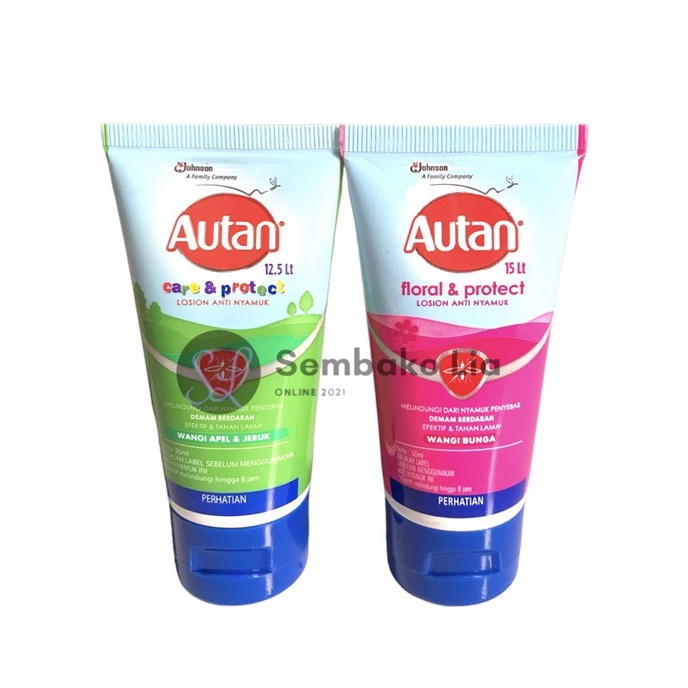 Autan Floral &amp; Protect Tube 50 ml / Autan Care &amp; Protect Tube 50 ml / Autan Lotion Anti Nyamuk 50ml