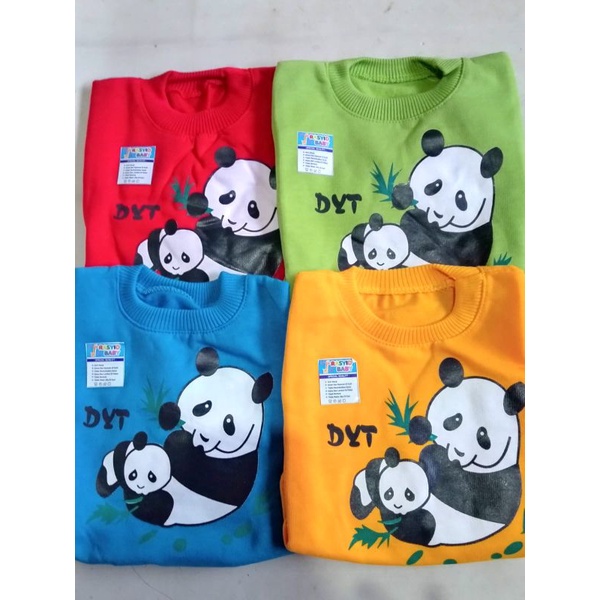 switer anak motiv panda 6-12bulan