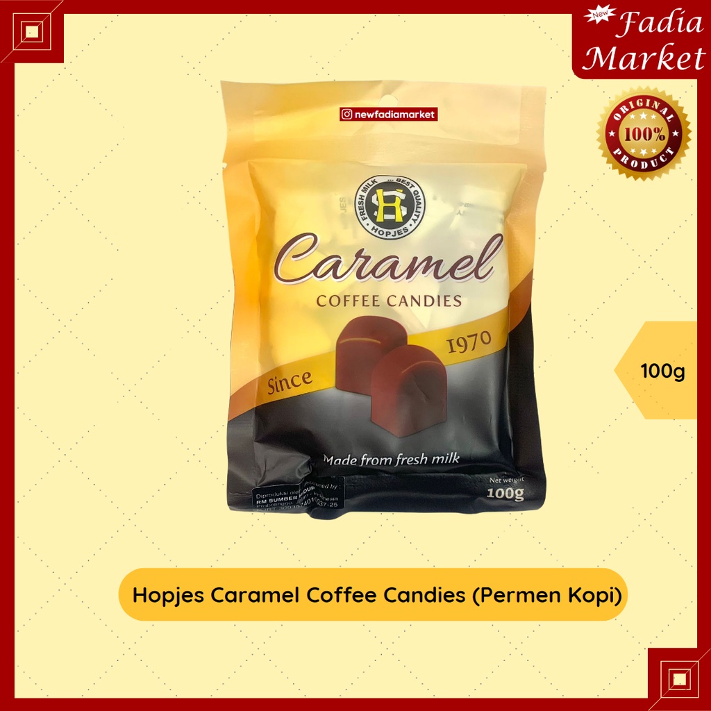 

Hopjes Caramel Coffee Candy (Permen Kopi Rasa Karamel) 100g