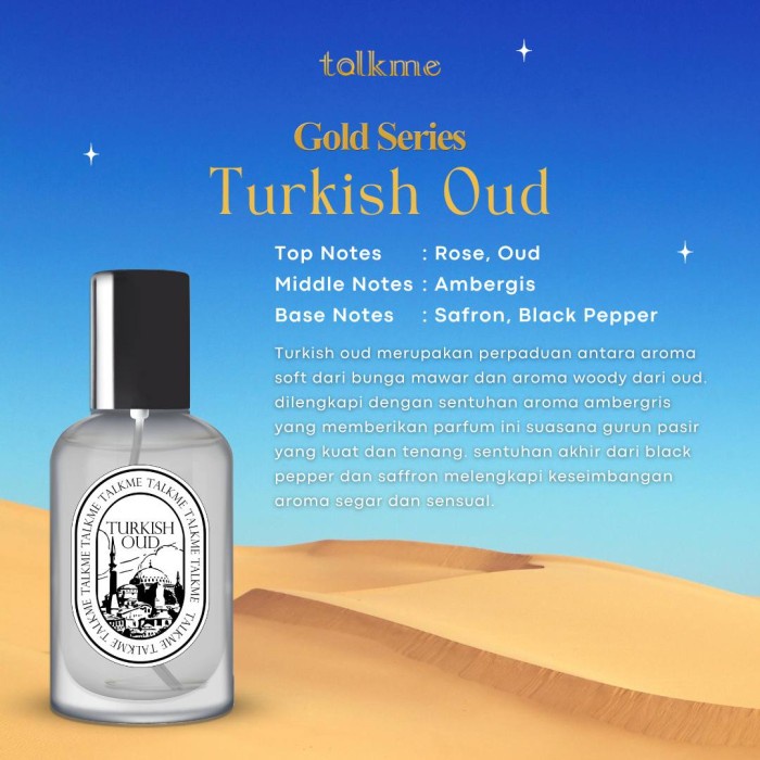 TALKME GOLD SERIES OUD 30ML FREE TESTER Eau de parfume