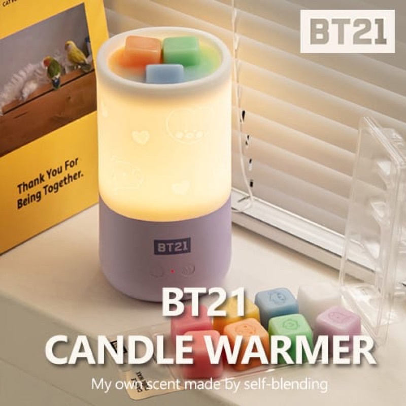 BT21 CANDLE WARMER WAX MOOD LAMP OFFICIAL KOREA LINE FRIENDS