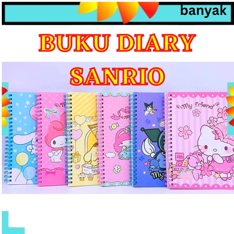 BINDER BOOK SANRIO BUKU RING KUROMI DIARY BINDER BOOK BUKU TWINS HARIAN LUCU BUKU DIARY LUCU KOREAN DIARY BOOK CINAMON RING BOOK SANRIO DIARY RING BOOK BUKU DIARI STIKER BUKU CATATAN HARIAN TWINSS  BOOKS BOKS ANAK PEREMPUAN @banyak