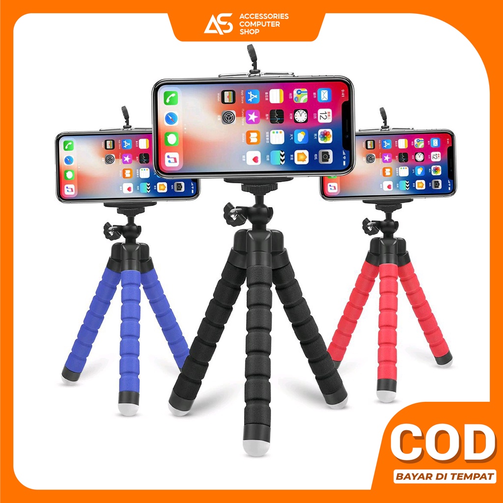 Tripod Phone Holder Flexible Octopus For Gopro Camera DSLR Mount AH021 - ACS