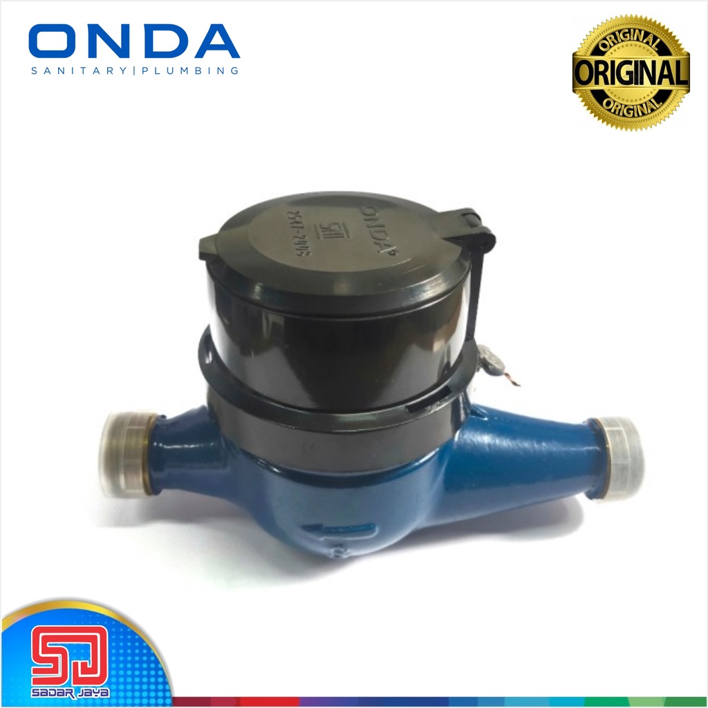 ONDA Water Meter Brass Meteran Air PDAM PAM 1/2&quot; SNI Kuningan