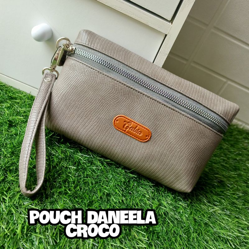 Gabia Pouch Daneela Croco Pouch Besar dan Panjang