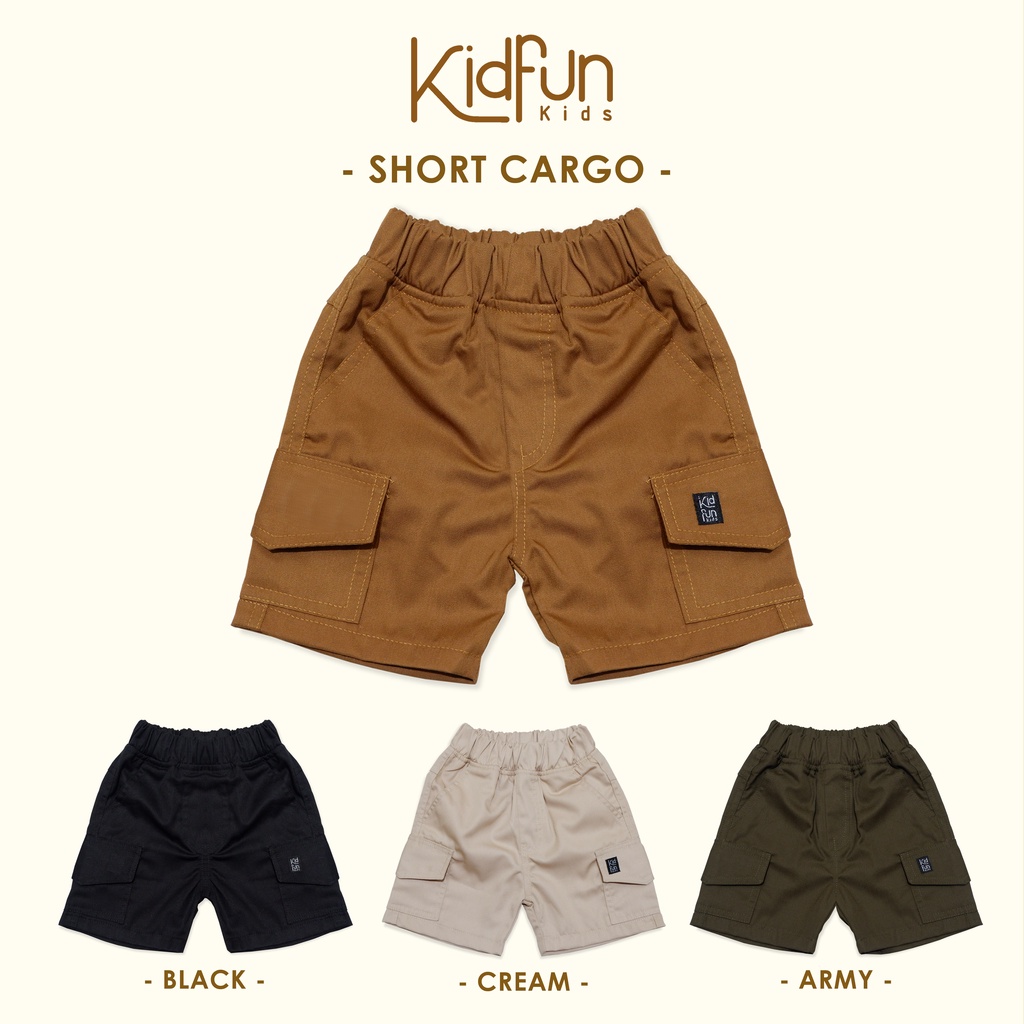 KIDFUNkids | CARGO pants | Celana Pendek Anak | Celana Cargo Anak Laki-Laki