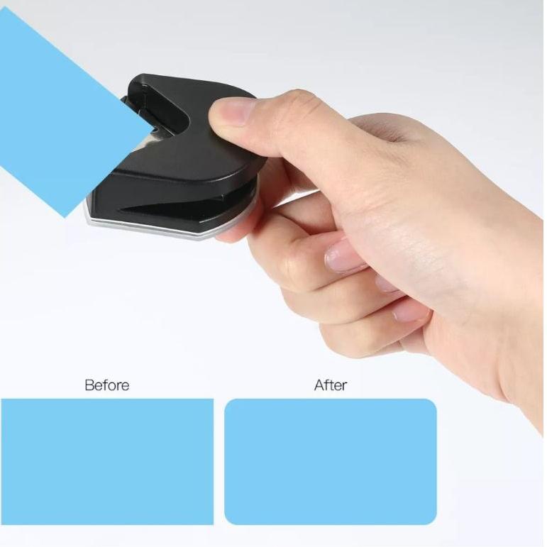 

[S-O2O-✉] Pemotong sudut kertas mini portable pemotong sudut id card kartu nama scraftbook CORNER ROUNDER PUNCH_langsung kirim