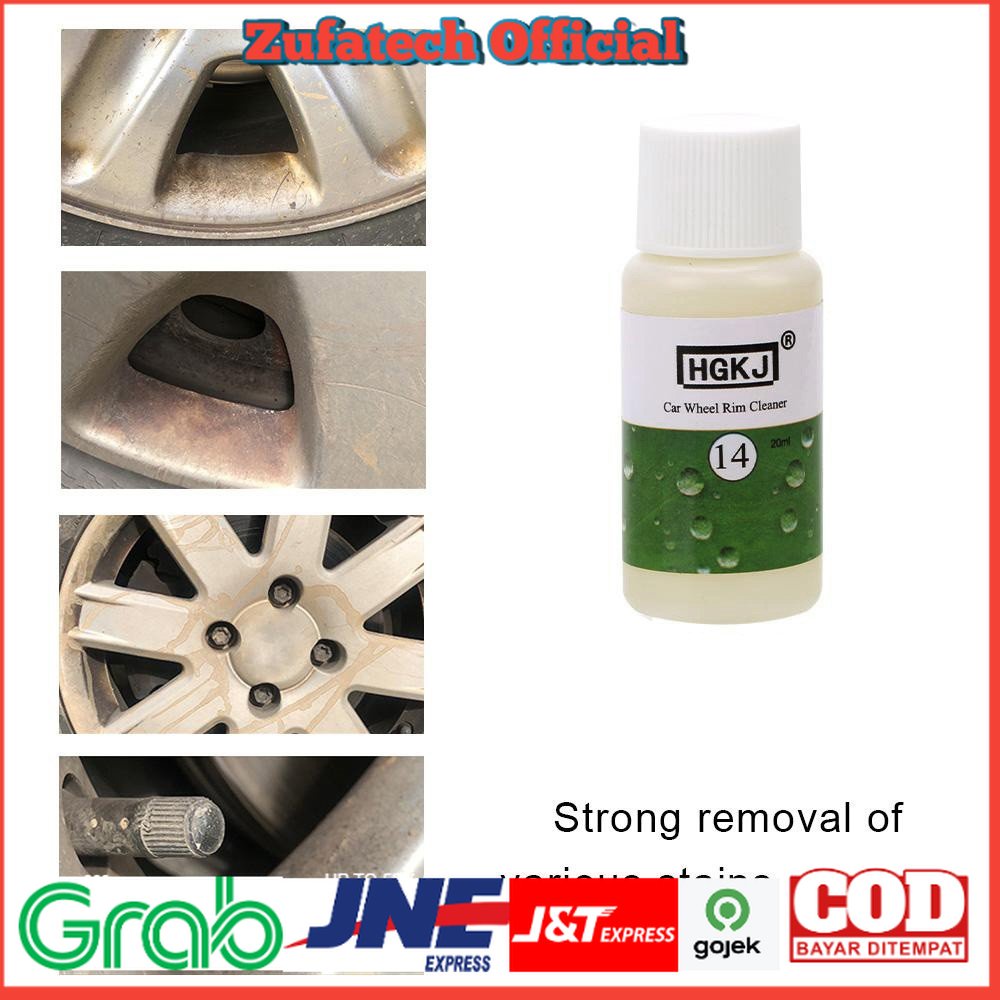 HGKJ Cairan Pembersih Velg Mobil Car Wheel Rim Cleaner 20ml - HGKJ-14 - Green