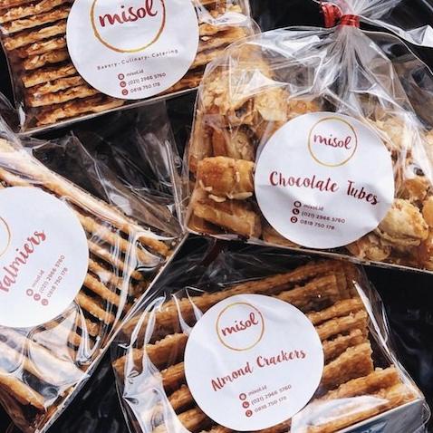 

12.12 Almond Crisp Kue Kering MISOL netto 100 Gr kemasan plastik murah