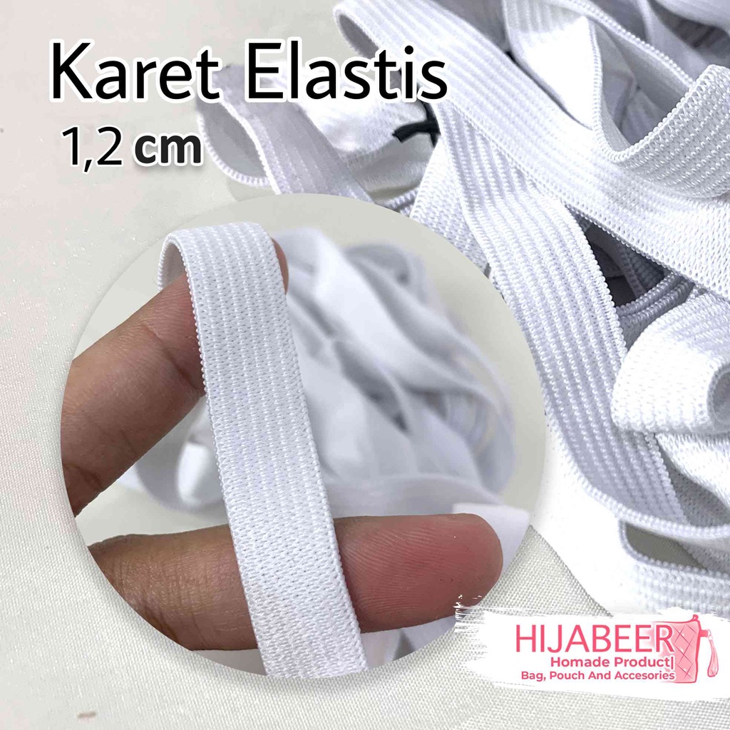 Tali Karet Gepeng Kecil 1,2cm (5m)