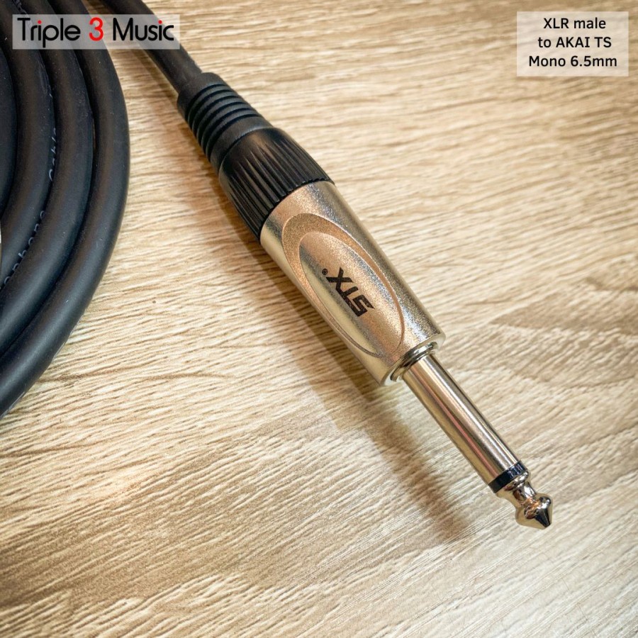 Kabel Canare XLR Male To Akai TS Mono kabel soundcard ke speaker