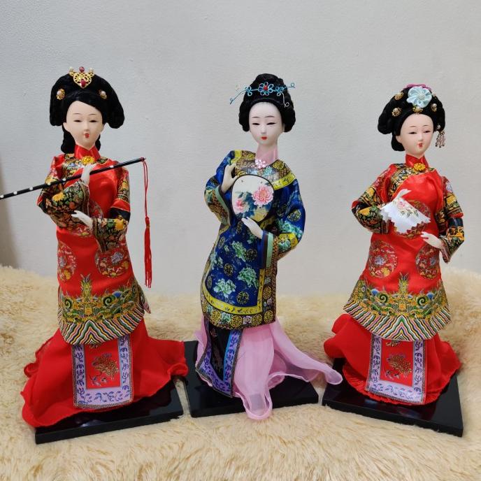 Patung Pajangan Boneka China Chinese