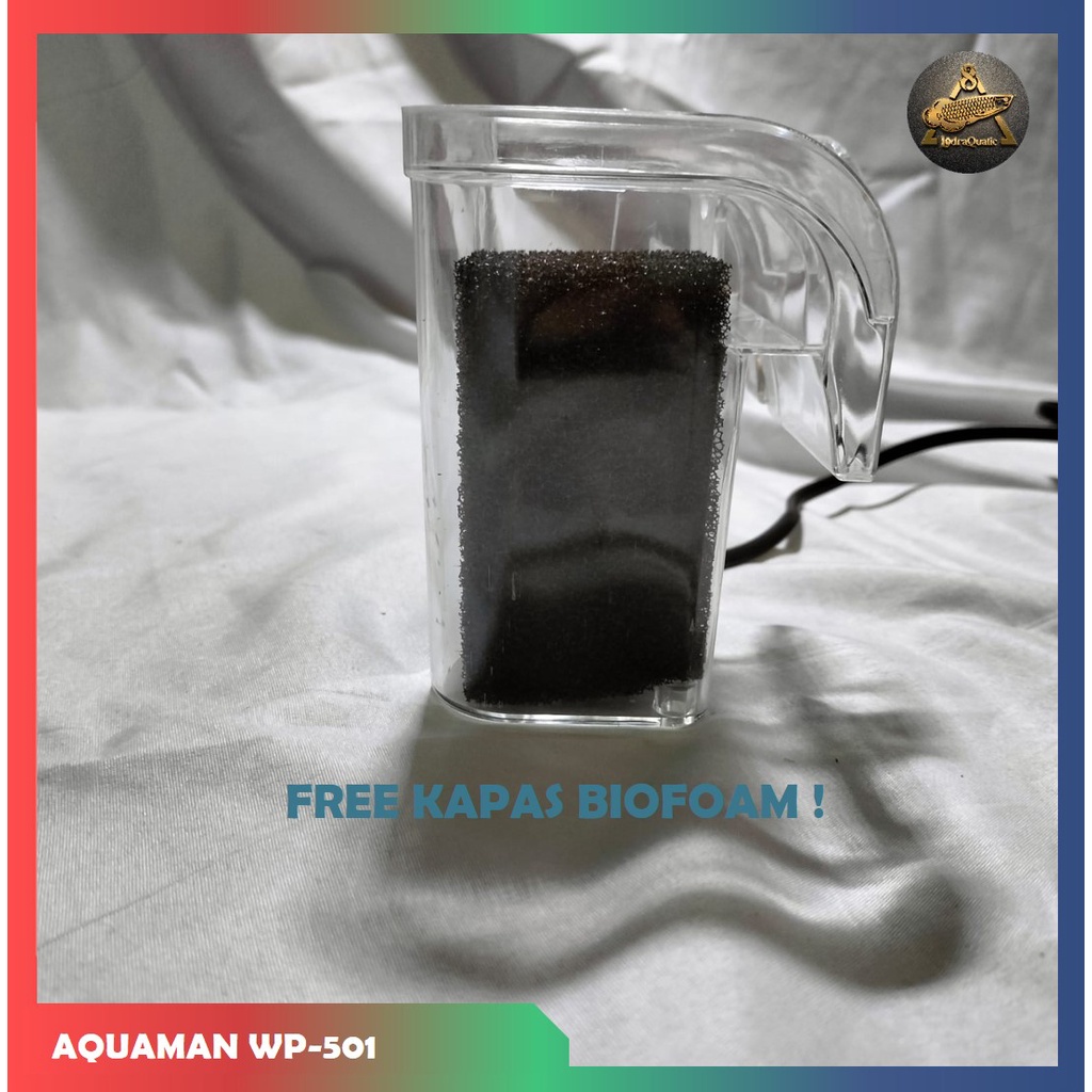 {AQUAMAN  WP 501} FILTER GANTUNG AQUASCAPE AQUAMAN WP 501 KUALITAS TERBAIK FILTER GANTUNG AQUARIUM KECIL FILTER AQUASCAPE MINI HANG ON FILTER HIKARI SEKELAS DENGAN FILTER GANTUNG AMARA