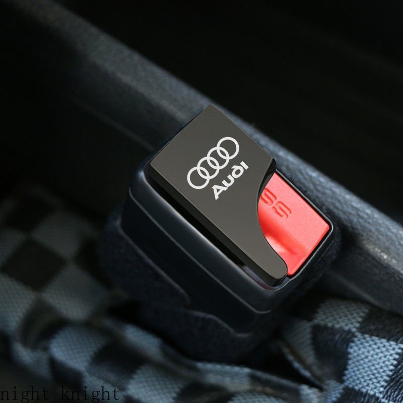 [new] Concealed Car Safety Buckle Clip Seat Belt Plug Untuk Audi A3 8P 8l A1 Q5 TT Mk2 A5 A4 B7 B8 B5 A6 C7 C6 C5 Q7 Q3