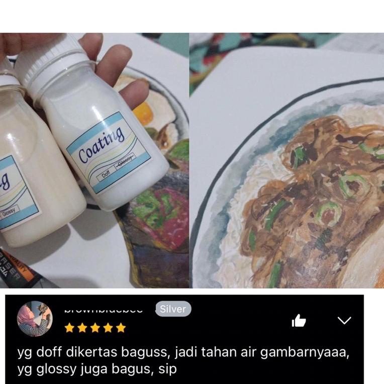 

(D-B1B-✔) Coating (80ml) Varnish Cairan Pelapis Cat Finisher serbaguna untuk Cat Akrilik Kanvas Kulit Vinyl Clay Kaca Kayu Keramik Tanah liat Gerabah Mendong Rotan langsung kirim