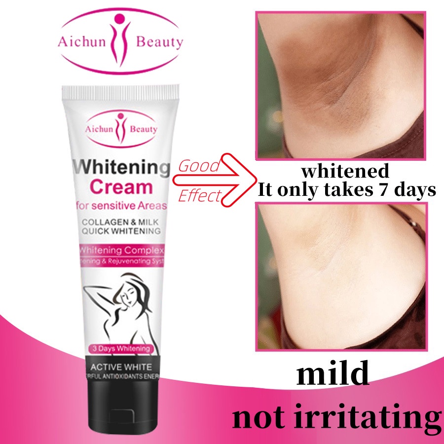 Aichun Krim Cream Pemutih selangkangan Pemutih ketiak Underarm Whitening cream Perawatan kewanitaan tubuh 50G Efektif memutihkan leher/tangan/kaki/miss v/Selangkangan/ ketiak/Aman dan tidak berbahaya