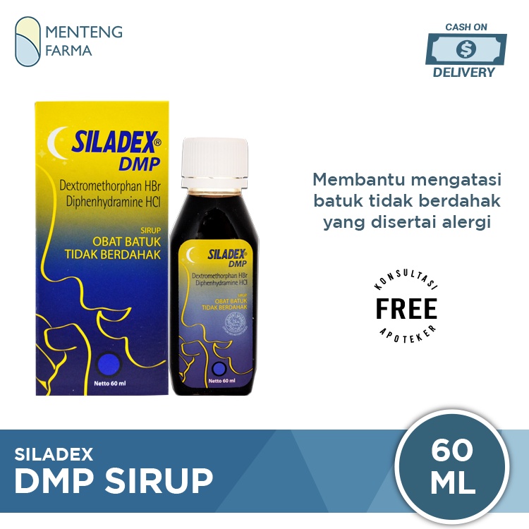 Siladex DMP Sirup 60 mL - Sirup Obat Batuk Tidak Berdahak dan Alergi