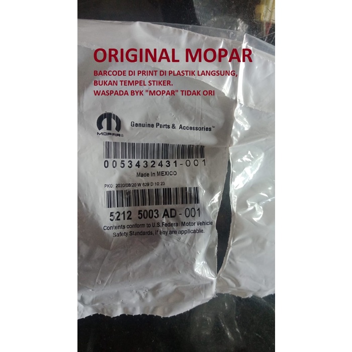 Sensor ABS Belakang Jeep Wrangler Rubicon JK Mopar