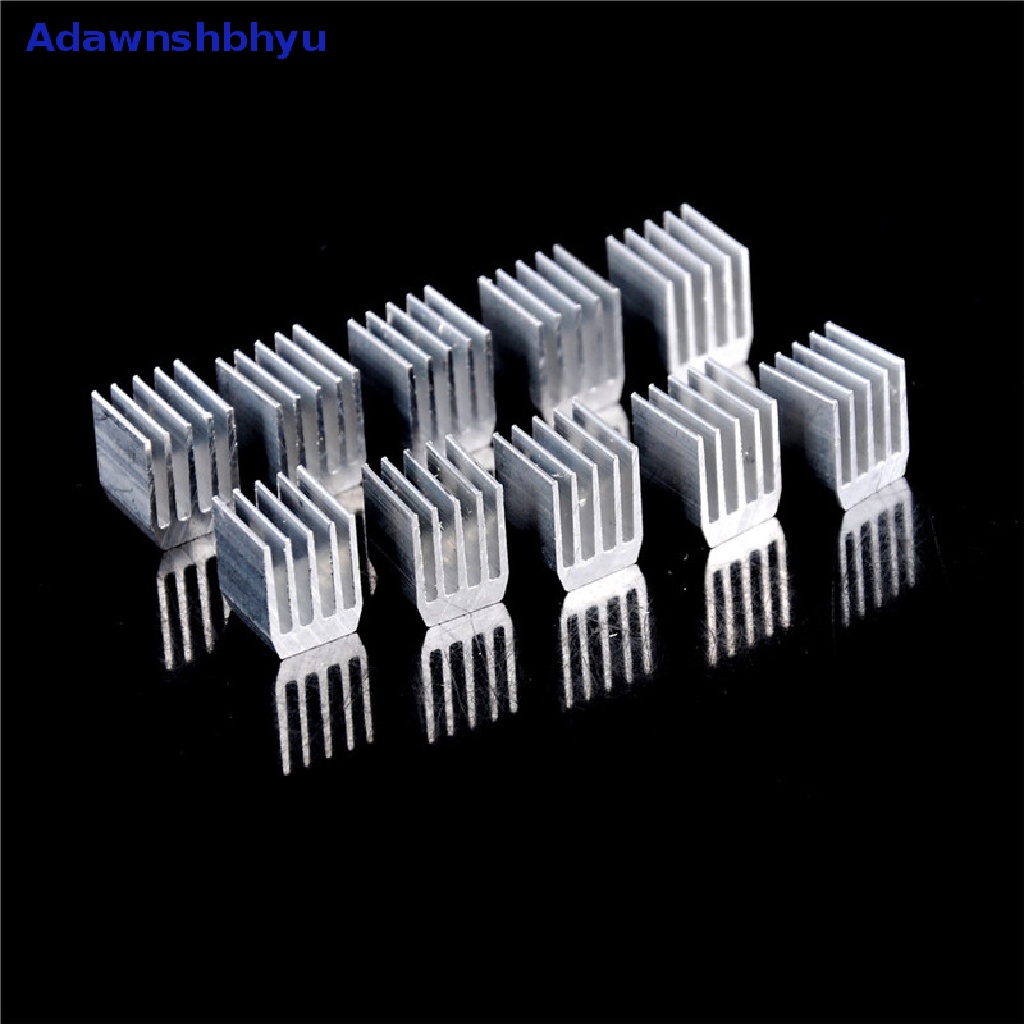 Adhyu 10pcs Pendingin Aluminium 9x9x12MM Heat Sink RAM Radiator Heatsink Cooler ID