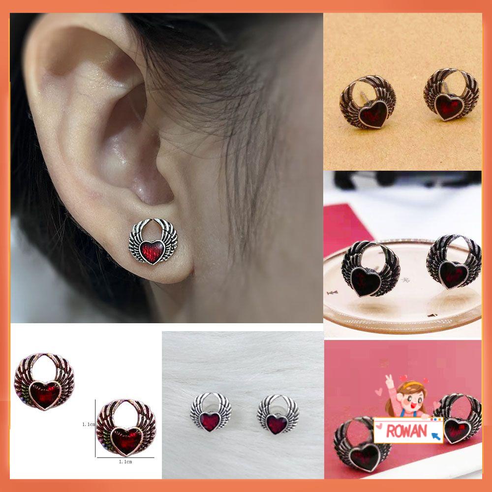 R-flower Ear Nails Fashion Perhiasan Warna Perak Vintage