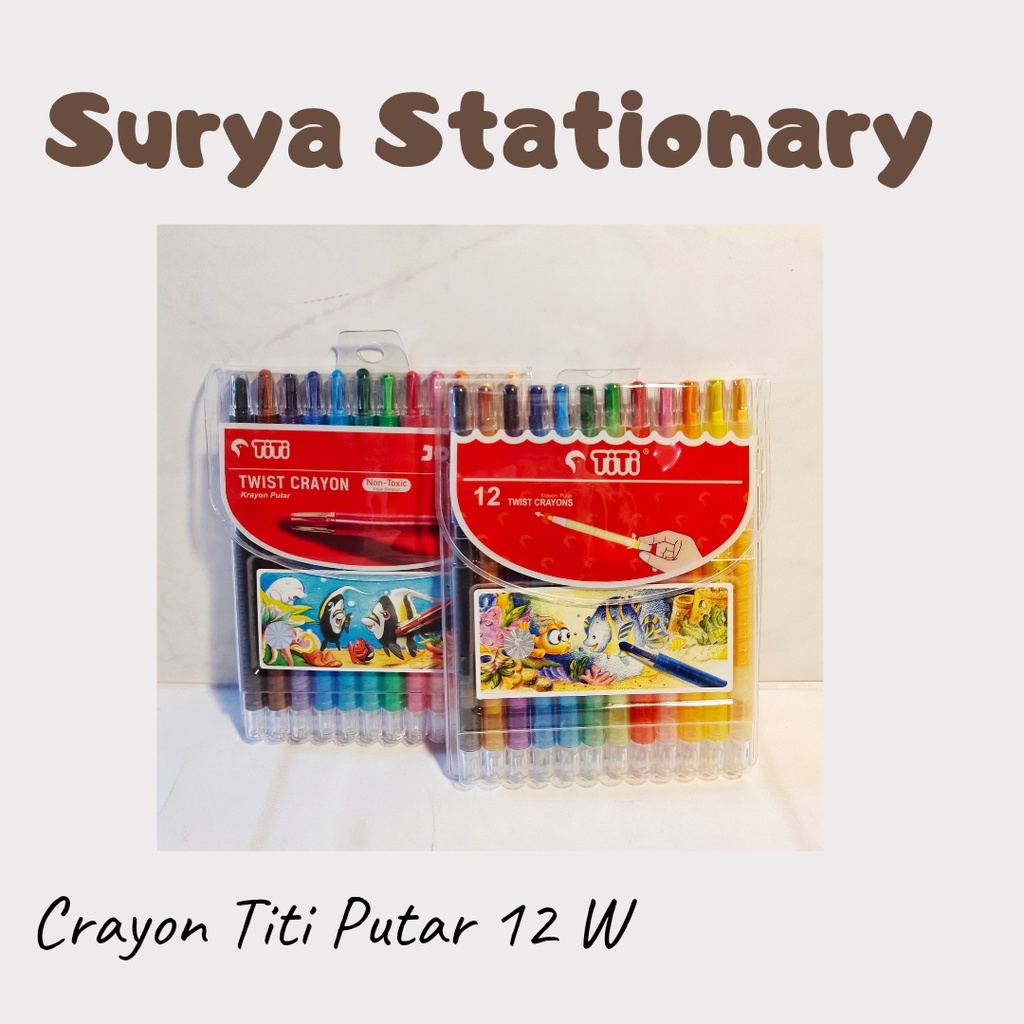 

(SET) Crayon Titi Putar 12 W / Twist Krayon / Crayon Putar Joyko