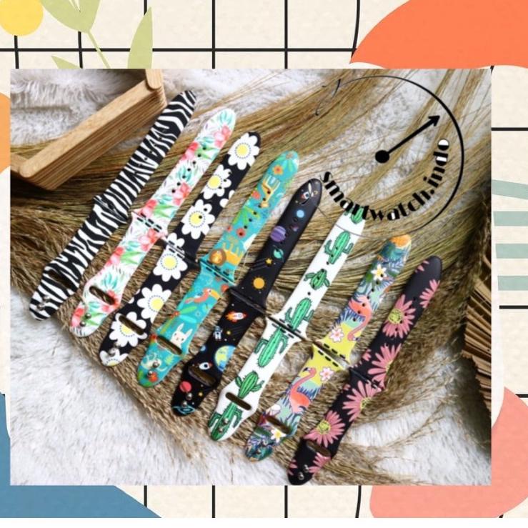 Serbuuuu.. ✅ TERMURAH ✅ Strap smartWatch motif original Sport Band  iwatch 123456 / HW12 HW16 T500 W